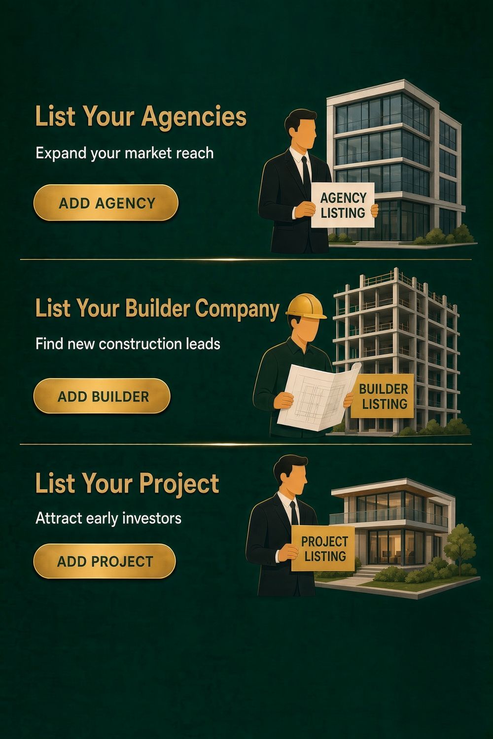 List your agency, builder company, or project on AgenticCore Estate