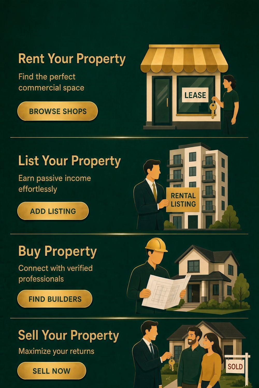 Rent, list, buy, and sell property on AgenticCore Estate